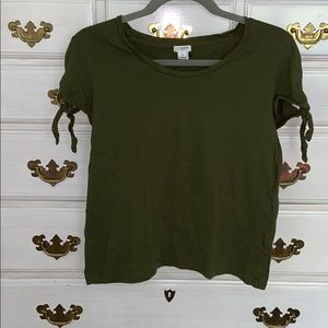 Green JCrew Top
